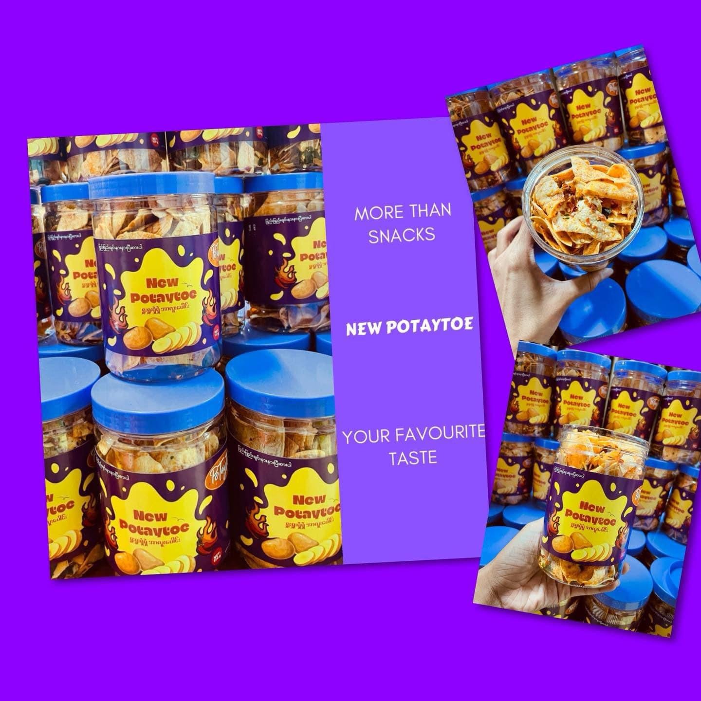 New Potaytoe ရှူးရှူးရှဲရှဲအာလူးပေါင်းကြော်