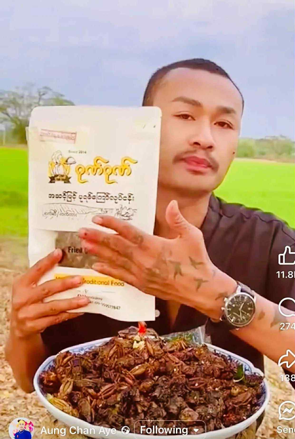 ဂုဏ်ဂုဏ် အမ သီးသန့်ဥအပြည့်ပါ ပုရစ်ကြော်အစပ် (အကောင် ၅၀)