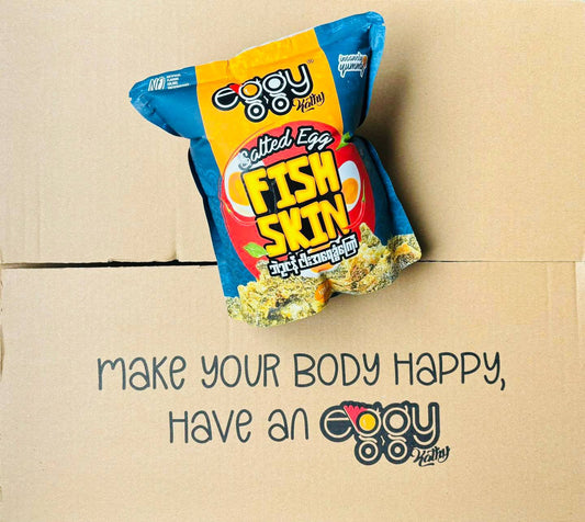 Eggy ဘဲဥငန် ငါးအရေခွံကြော် ( Salted Egg Fish Skin )