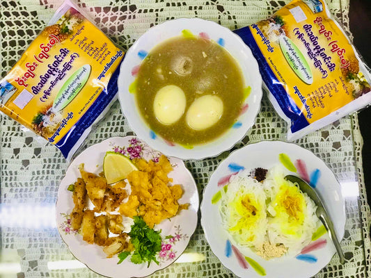 ဖိုးချင်း (ချင်းမ) ဝါးခယ်မ မုန့်ဟင်းခါး ( မုန့်ဖတ် ၈၀ သား)