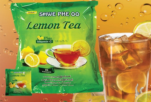 ရွှေဖီဦး Lemon Tea (30 Sachets)