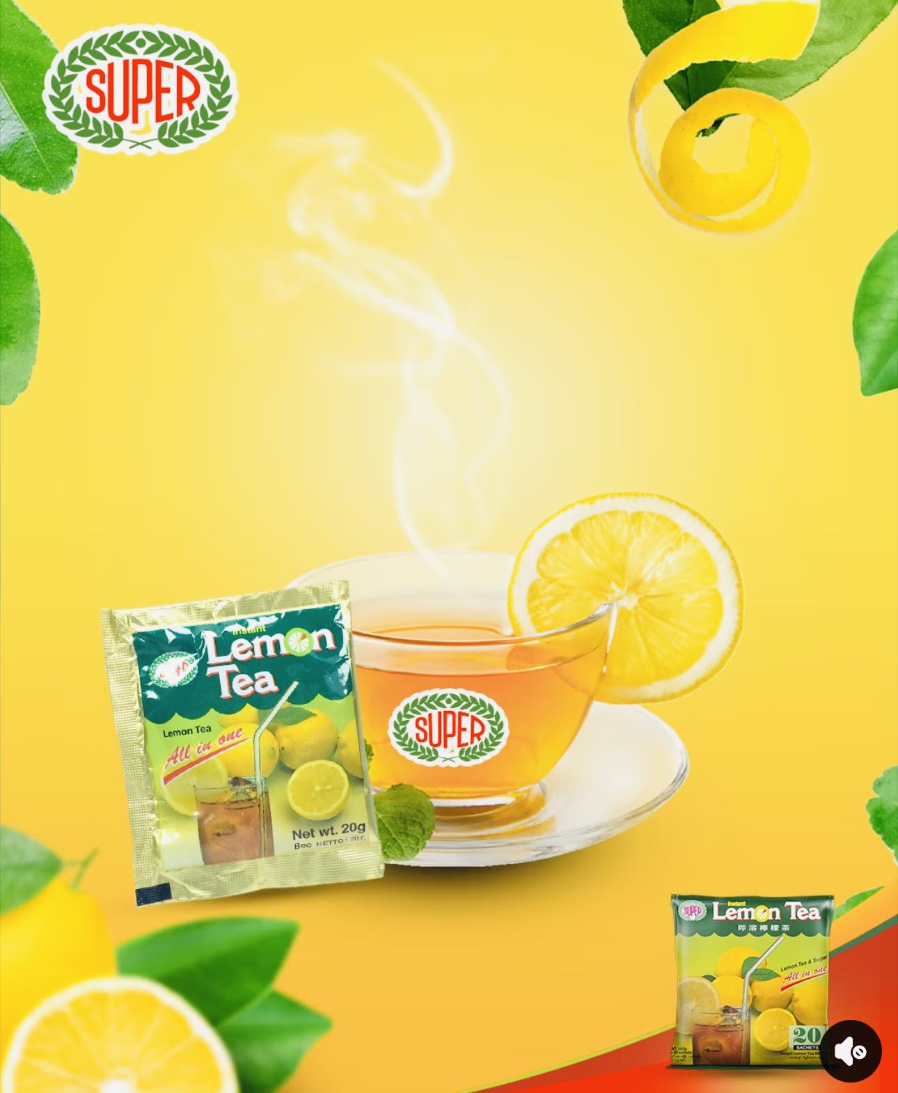 Super Lemon Tea (20 Sachets)