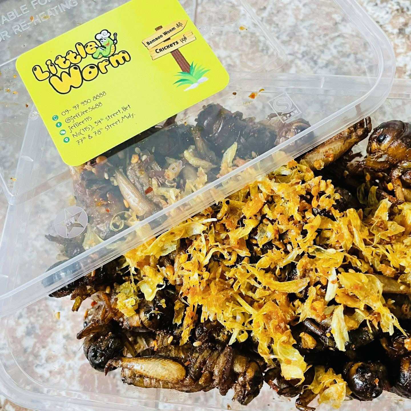 Little Worm အမသီးသန့်ဥအပြည့် ပုရစ်ကြော် (အကောင် ၅၀)