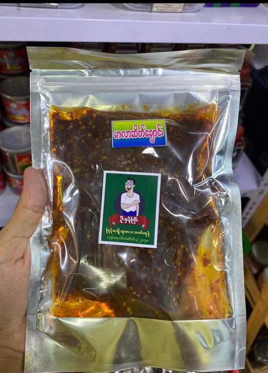 ဦးမှန်ကြီး မာလာဆိတ်ချောင်း ( Mutton Sticks - Mala Flavour )